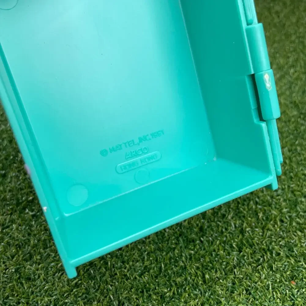 Vintage 1991 Mattel Barbie High School Locker Teal Green Plastic